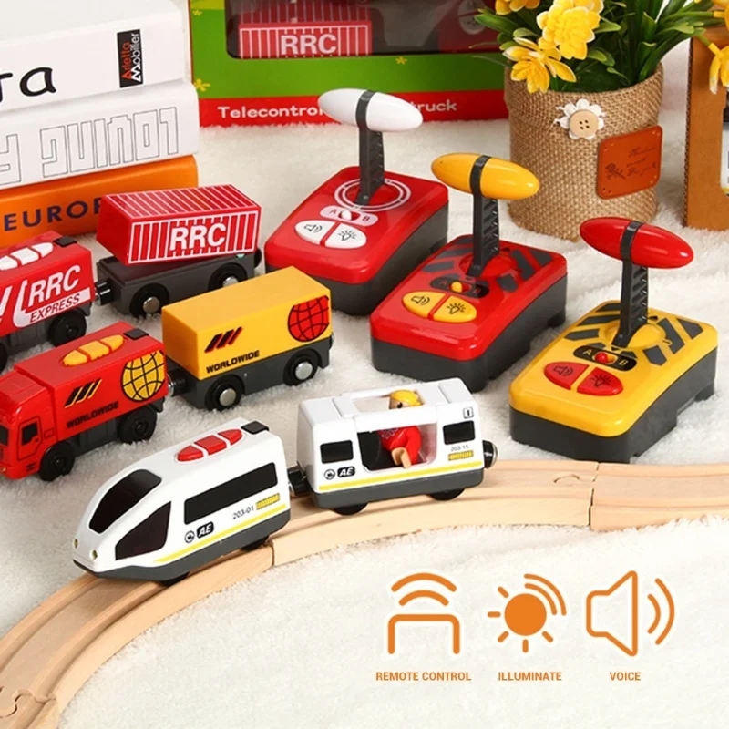 قطار كهربائي صغير يمكن التحكم فيه عن بعد متوافق مع مسارات محرك الخزان الخشبي توماس باللون الأبيض على الطراز العتيق الذي يتم التحكم فيه عن بعد #6