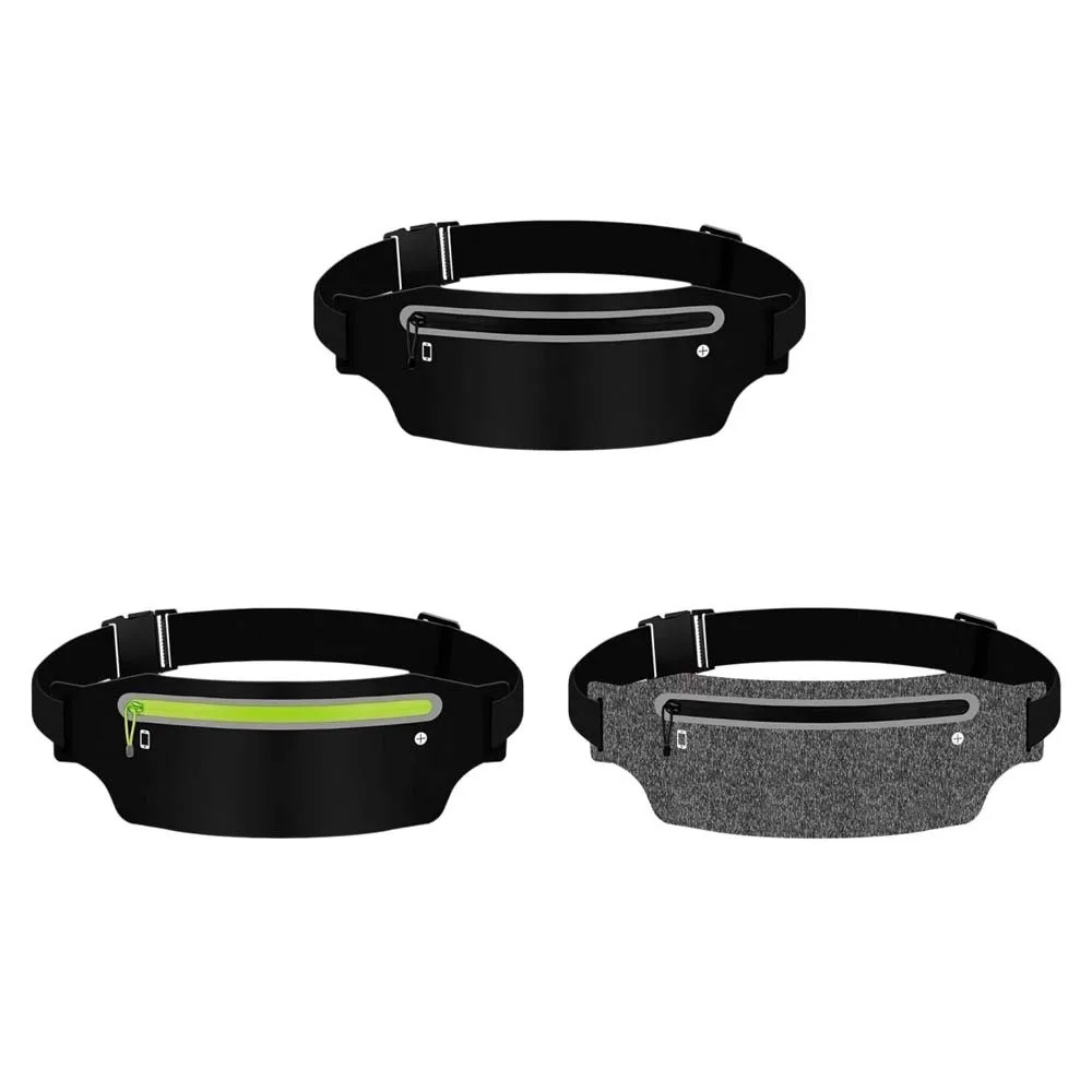 7.5インチ以下のスマホ対応 スリム薄型ウエストバッグ 防水クロスボディチェストパックバッグ 多機能ナイロンファニーパック ジム用