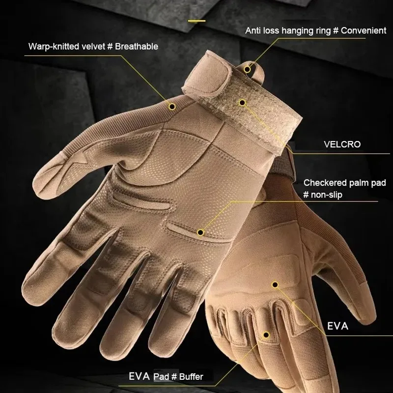 قفازات شتوية ذات غلاف مطاطي للرجال - قفازات تكتيكية سميكة ودافئة، شاشة لمس لجميع الأصابع، مثالية لقفازات ركوب الخيل في الهواء الطلق #5