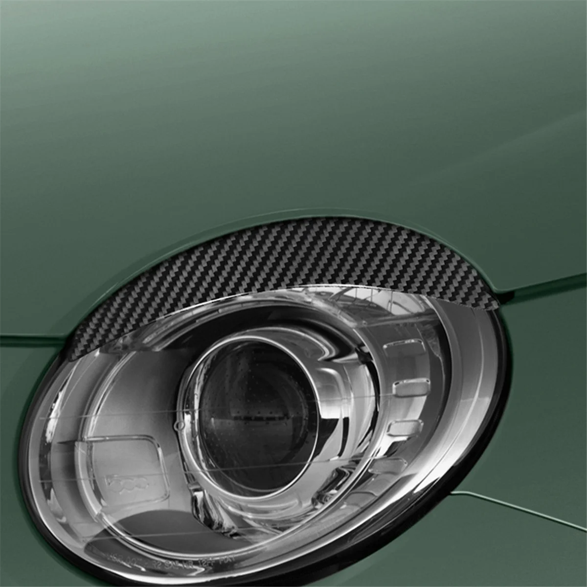 

Upgraded Portable Car Headlight Decorative Stickers Carbon Fiber Eyebrow Stickers