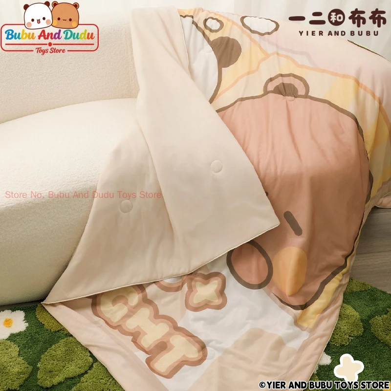 Official Original Panda Bubu And Dudu Summer Quilt – Cooling Quilt Cartoon Pattern Bubu And Yier Air Conditioning Blanket