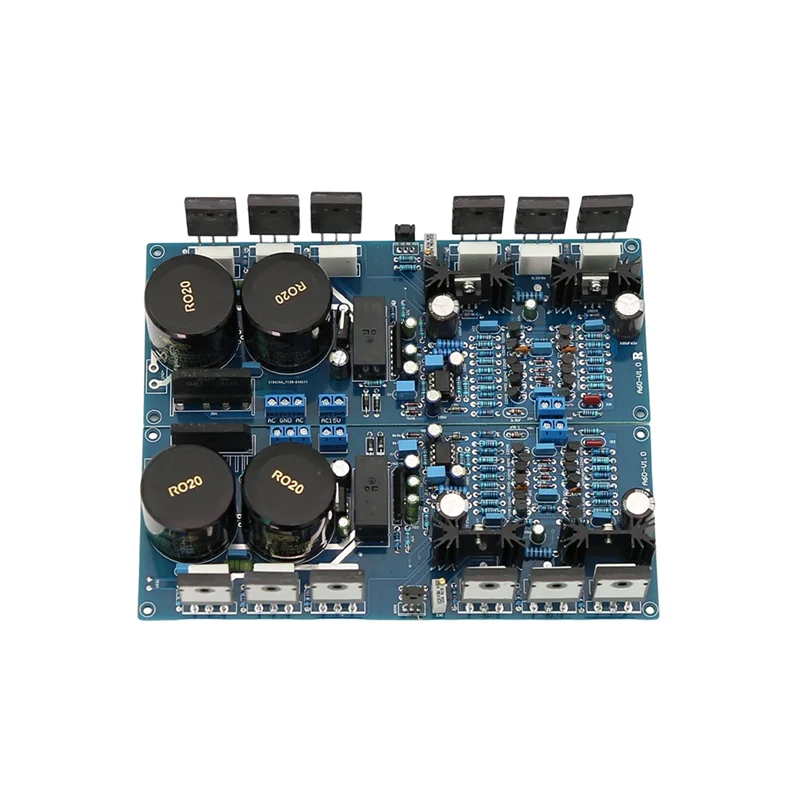 【USB-C Cable】A60 High Power HIFI Post-Stage Adjustable Class A Current Feedback Power Amplifier Board 200W 8Ω 300W 4Ω