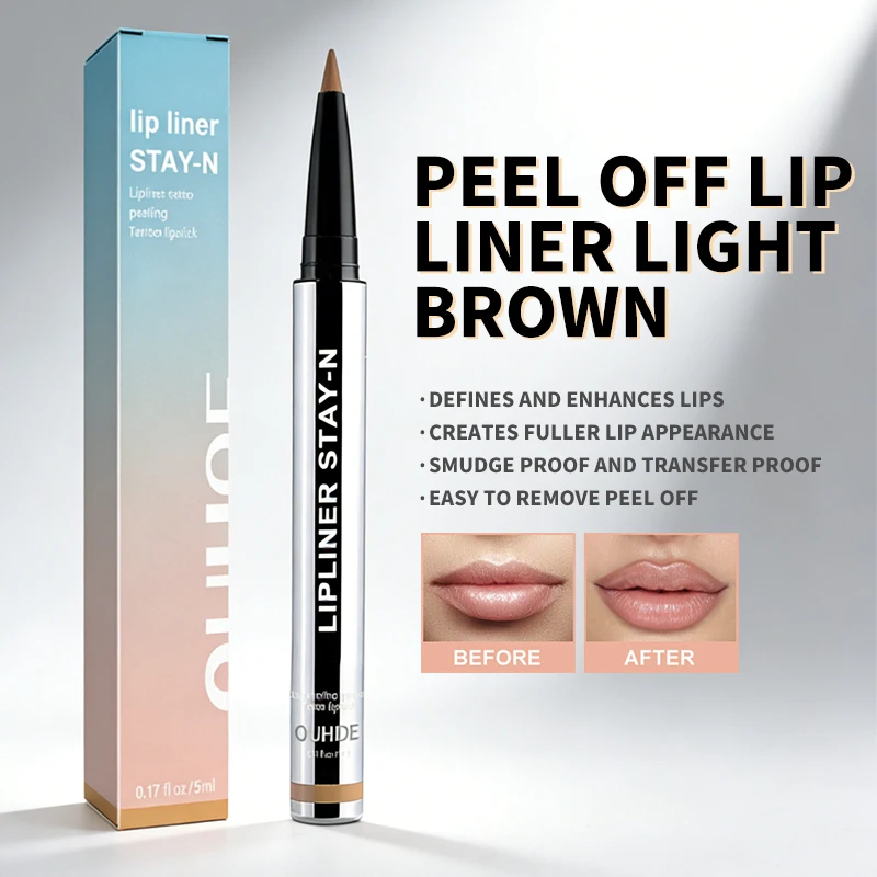 Kredka do ust Stay N Tattoo Matte Peeling Contour Line Dark Brown Waterproof Long Lasting Plump Soft Lip Gloss Makeup Cosmetics