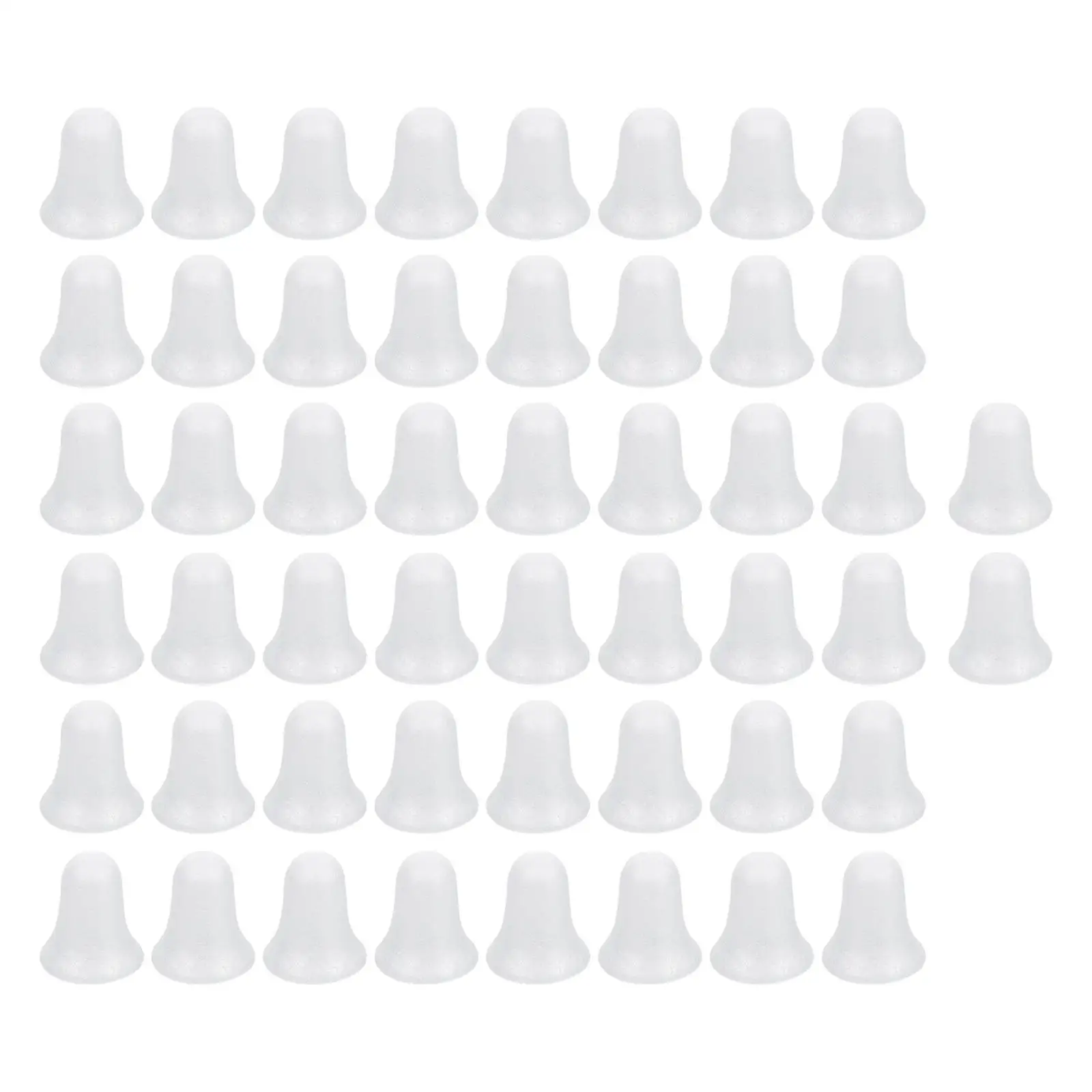 50Pcs Christmas Bubble Bells DIY Crafts Decoration Drawing Crafting White Bells Ornaments for Party Supplies New Year Outdoor