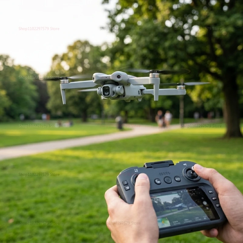 2026 New T33 RC Drone 8K Camera 4 point 5 Inch Screen Folding Four Axis Aircraft 3 point 7 V Headless Mode GPS FPV Aerial Gifts view 3