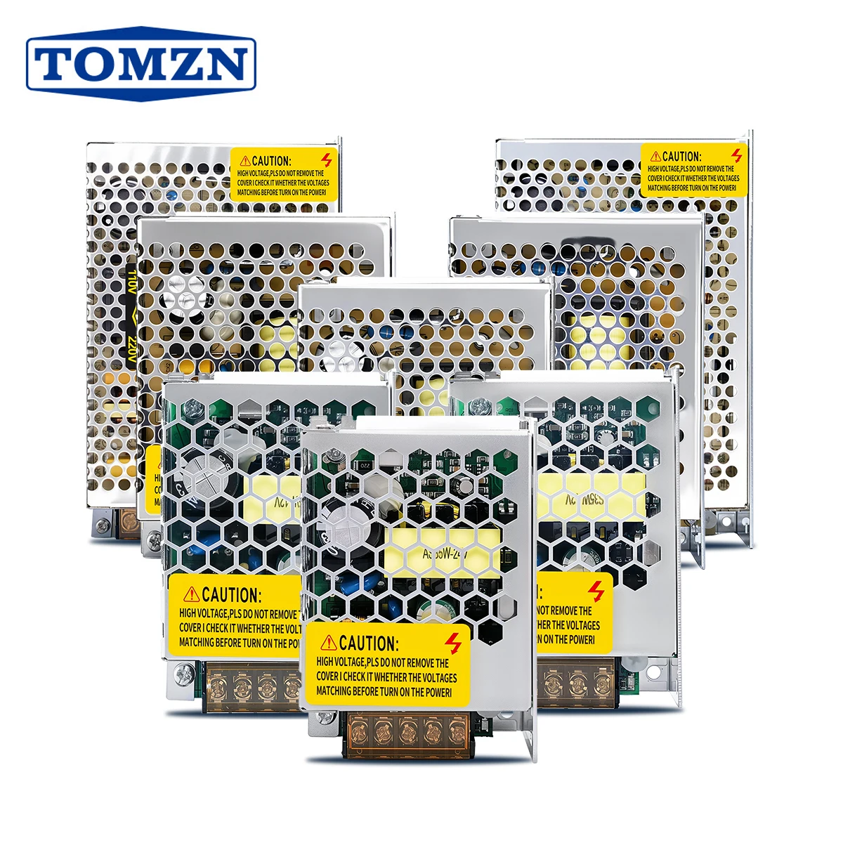 TOMZN AS Series Switching Power Supply AC to DC 15W 25W 35W 50W 60W 75W 100W 120W AC110V 230V to DC12V 24V 36V 48V 60V For PLC
