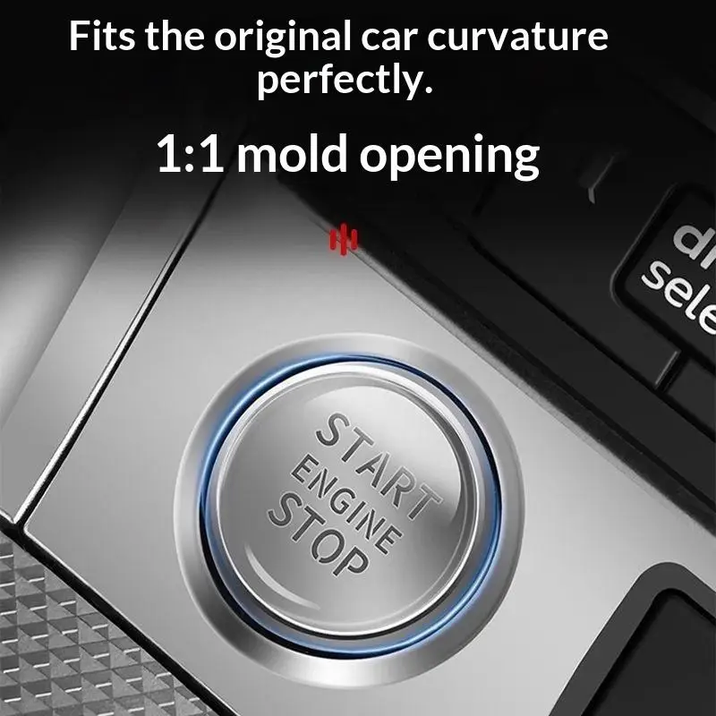Universal Crystal Clear Car Ignition Button Protector Anti-Scratch Start Stop Sticker Perfect as Auto Gifts