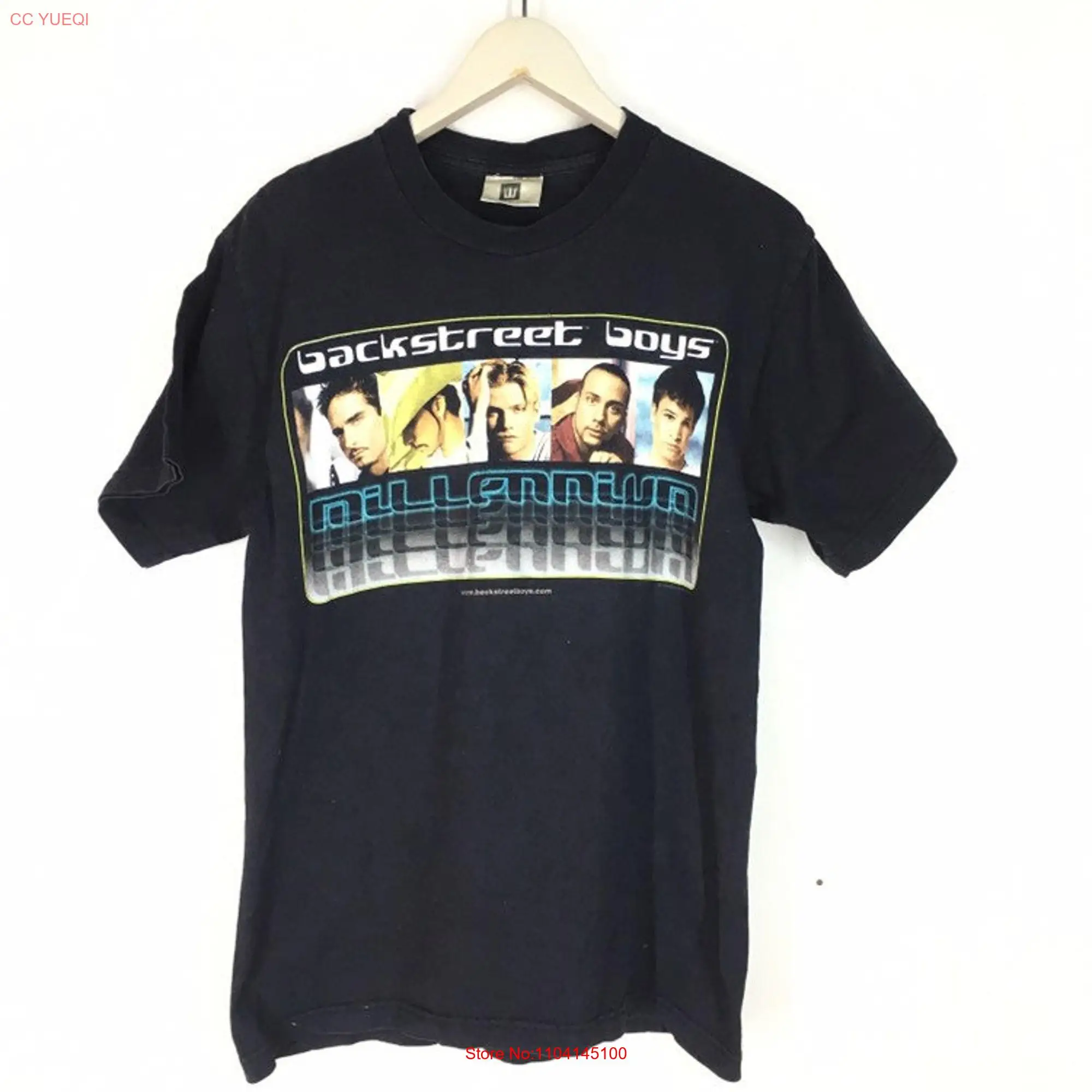 Vintage 90s backstreet boys millennium band boy promo concert tour T Shirt M long or short sleeves