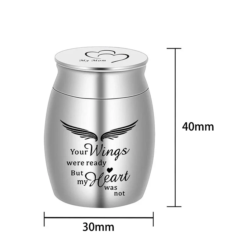 

Customized Name Words Stainless Steel Pet Funeral Cremation Urn For Pet Ashes