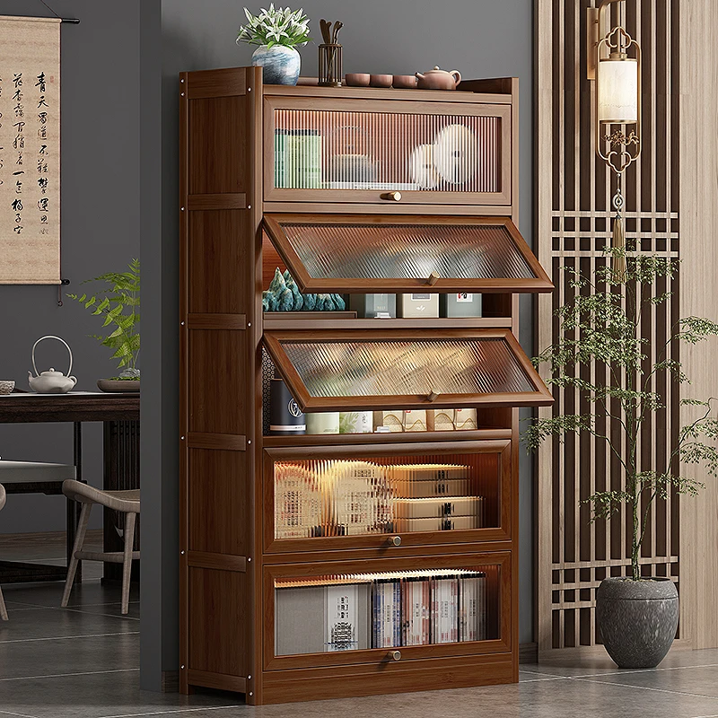 

Bogu rack Solid wood new Chinese tea cabinet Shelving rack Tea rack Display cabinet Ornament cabinet Tea room Partition