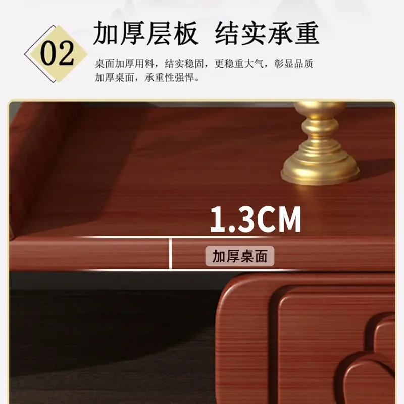 Wall Mounted Buddhist Shrine Rack God of Wealth Cabinet Household Table Incense Holder Bracket Guanyin Shrine Storage Case
