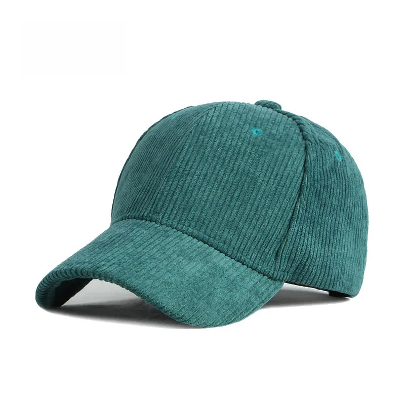 Corduroy Baseball Cap For Women Men New Cotton Solid Color Sunhat Sport Snapback Caps Autumn Warm Fashion Hip Hop Fishing Hat, image 12