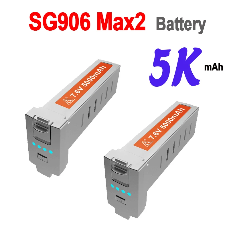 

ZLL SG906 MAX2 аккумулятор 4K профессиональный дрон черный 7.6V 5000mAh SG906Max2 оригинальный аккумулятор Max2 аксессуары для дронов запасной аккумулятор