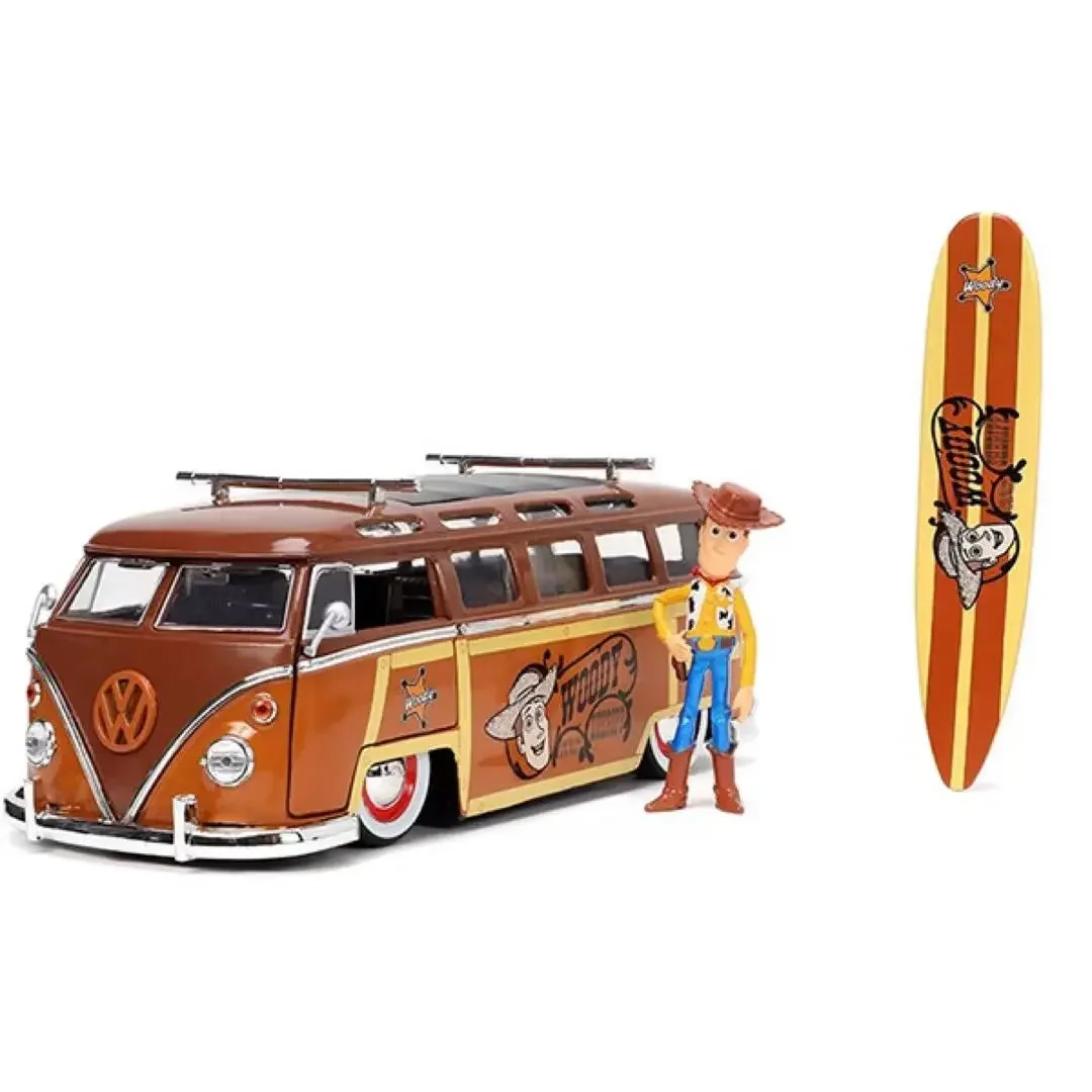 

JADA 1:24 WOODY & VOLKSWAGEN BUS T1 Alloy Car Diecasts & Toy Vehicles Car Model Miniature Scale Model Car For Children