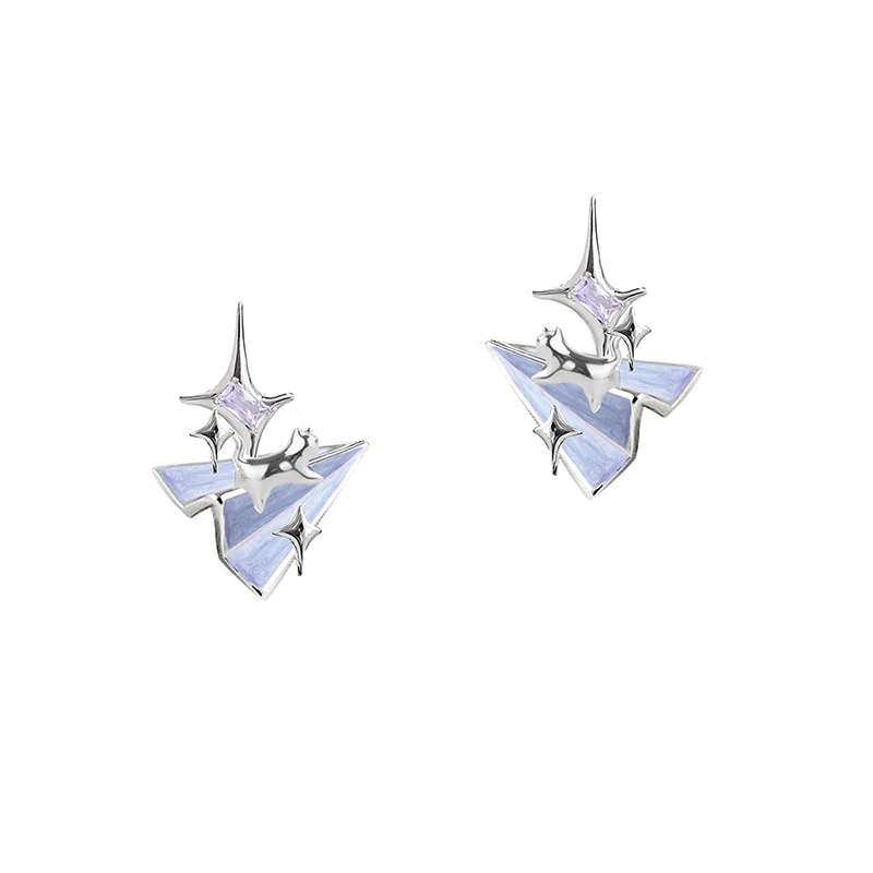 MASW Original Design Sweet Korean Temperament Airplane Stud Earrings For Women Party Gifts Cute Jewelry Hot Selling Accessories