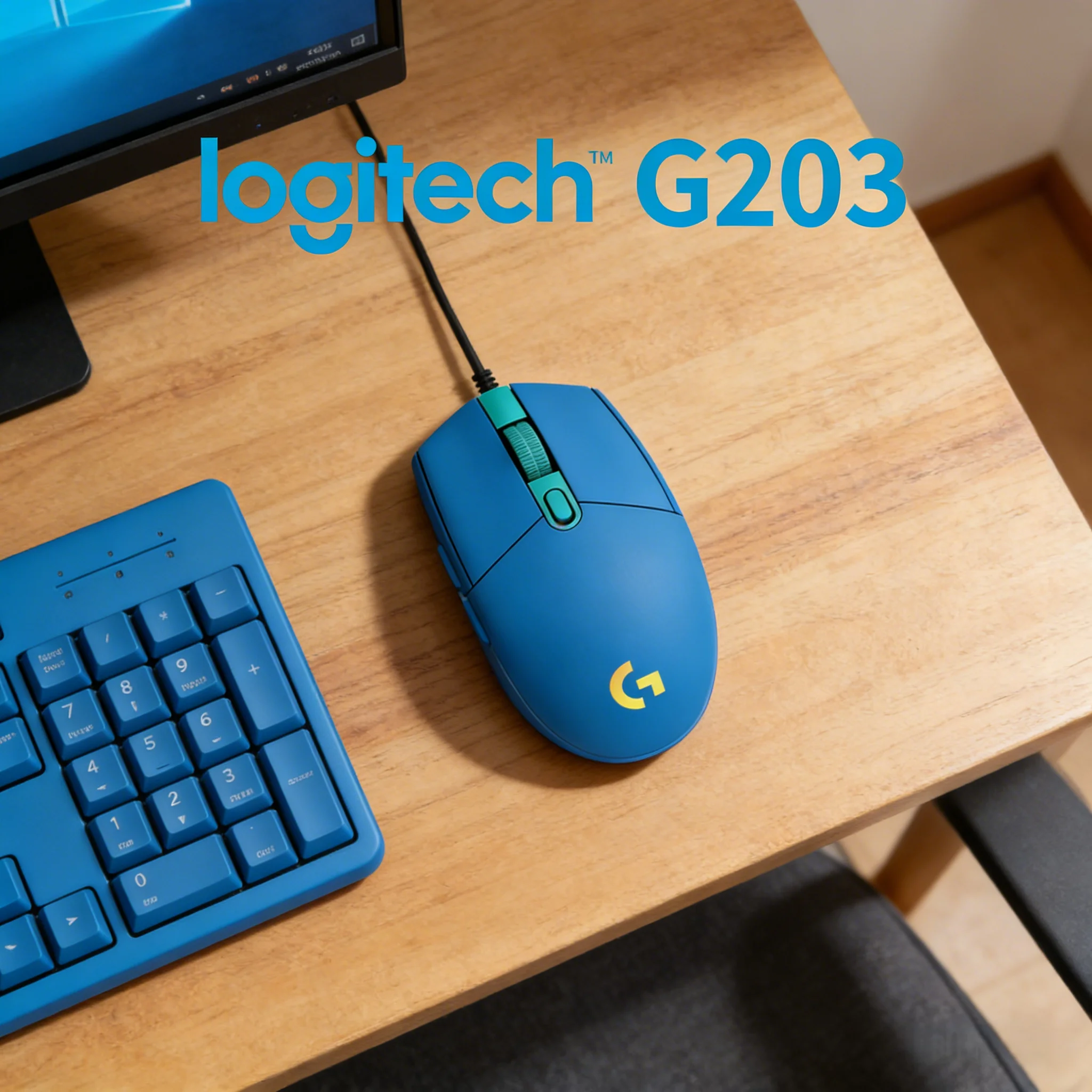 

Logitech G203 LIGHTSYNC Wired Gaming Mouse 8000 DPI 6 Programmable Buttons RGB for PC E-Sports Gamer Office Use