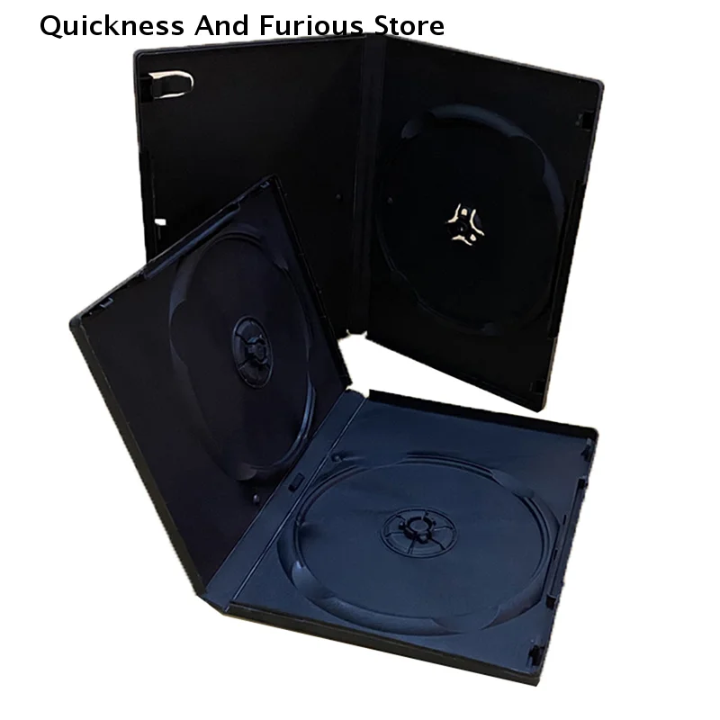 【TO】1Pcs Black High Quality DVD Box Empty Protective CD Case PP Plastic CD Case CD Case Capacity 1-2 Discs
