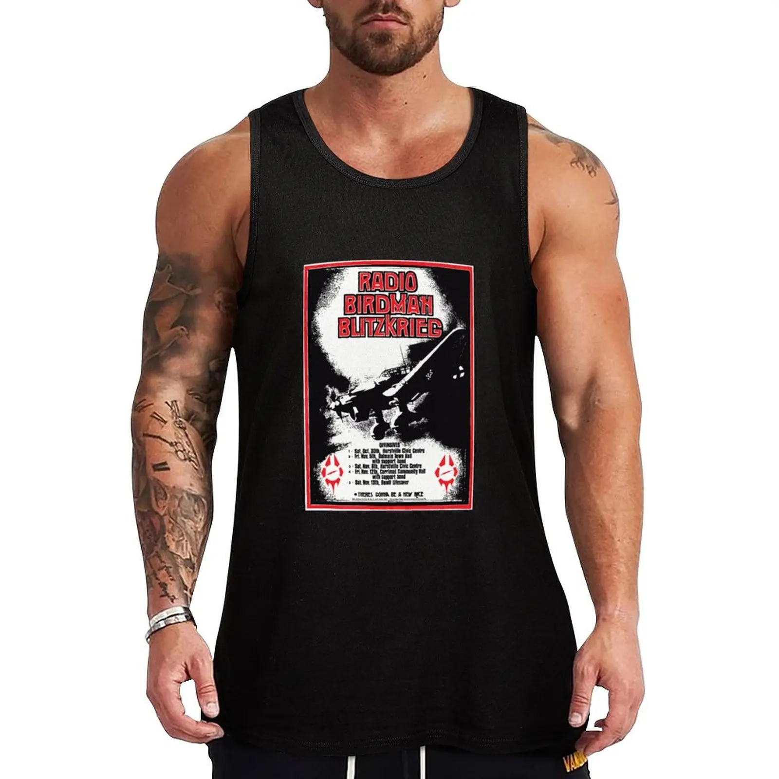 

Radio Birdman Blitzkrieg Tank Top Men's t-shirt mens designer clothes Fitness men clothing