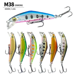 Mini Minnow Pesca Smith Fishing Lure 38mm 1.6g Freshwater Swimbait Pesca Wobbler Trout Artificial Bait Sinking Fishing Supplies