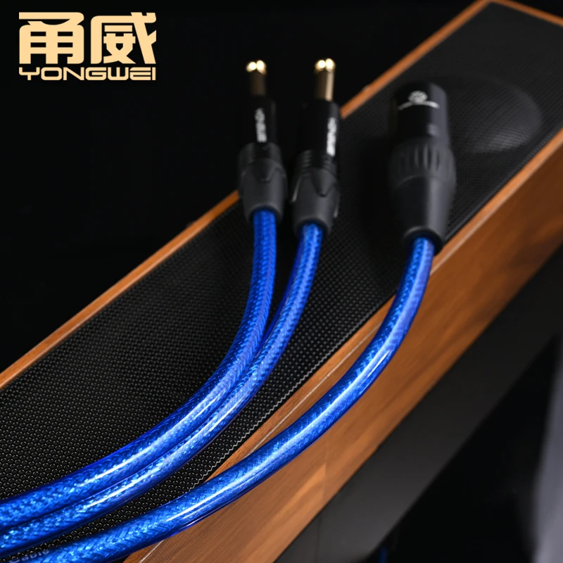 YONGWEI HIFI XLR to 6.35 Audio Stereo Cable OFC 6.35Mixer Jack Power Amplifier Sound Balance Cable Hifi Xlr Audio Connector