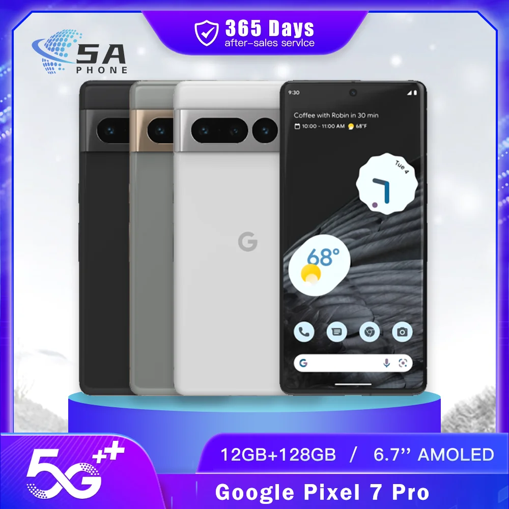 Original Google Pixel 7 Pro 7Pro 5G Mobile Phone 128GB/256GB 6.7