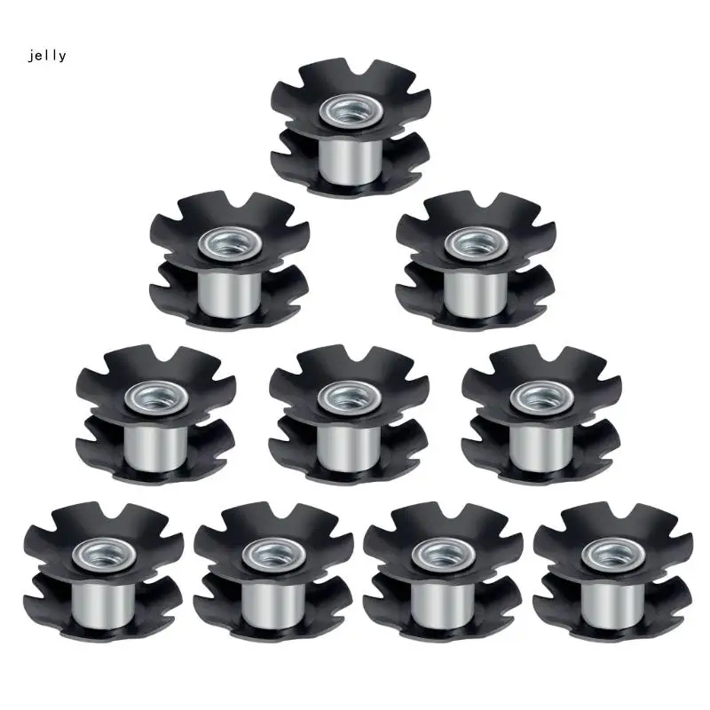 10Pcs Mountain Bike Headset Star Nut Bicycles Headset Hanging Cores Fangled Nut 448C