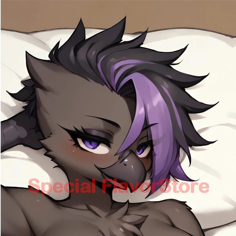 Dakimakura anime Drunk Sera furry Double-sided Print Life-size body pillows cover Adult pillowcase