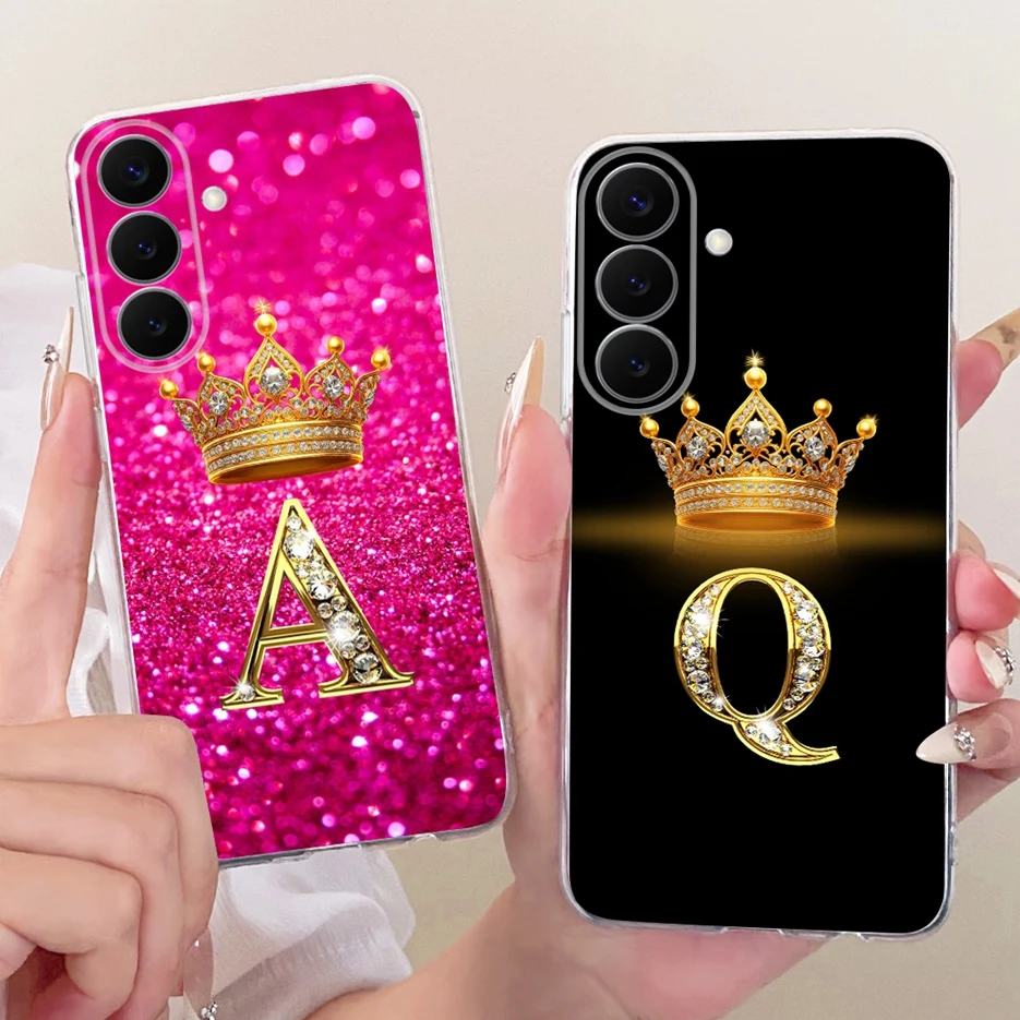 For Samsung Galaxy S26 FE Case SM-S741B Luxury Couple Letters Cover Soft Slim Phone Case For Samsung S26 FE S26FE 5G Fundas Bags