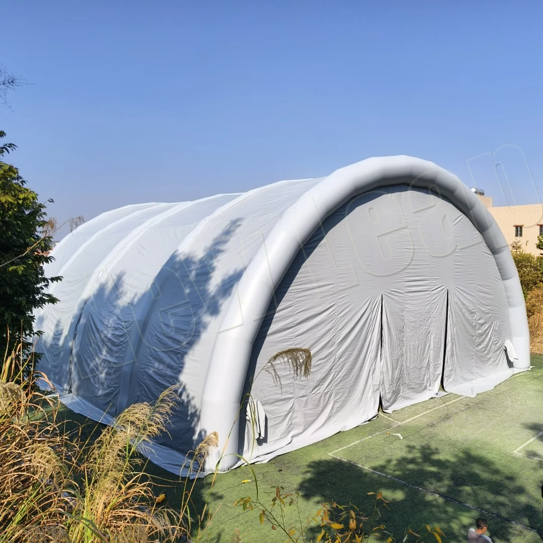 2026 25MX22.4M Inflatable Tunnel Warehouse Tent Factory Supply Exhibition Hall Sports Building Giant Portable Windproofpromote s