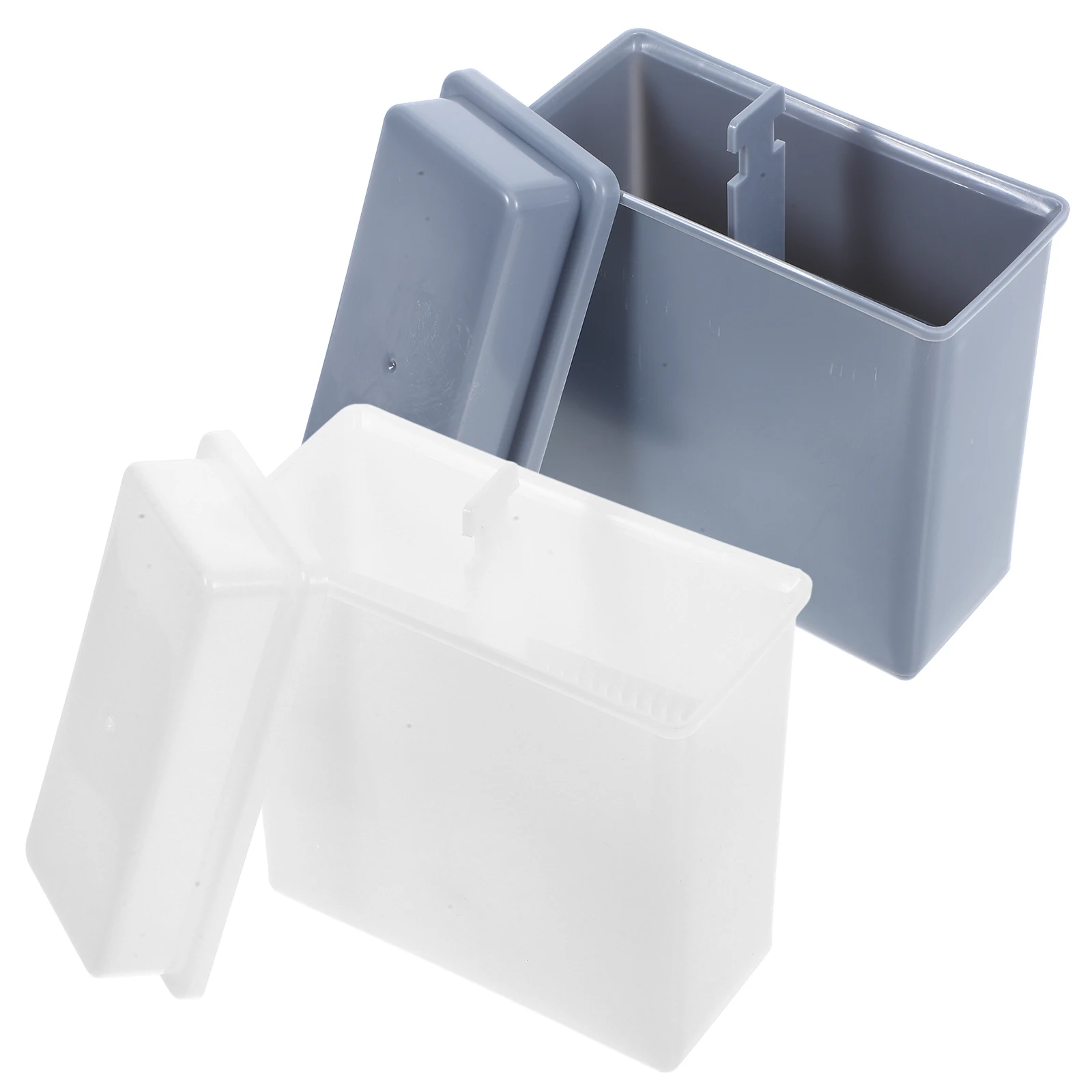 

2Pcs Microscope Slide Staining Jar Container 24 Positions Rack Plastic Holder Lab Slide Drying Shelf Lab Storage Research