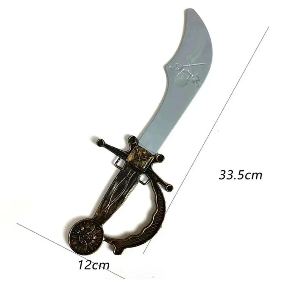 Plastik-Piratenmesser-Spielzeug, Cosplay-Deko, Spielzeugschwerter, Piratenkapitän-Kostüm, Party-Requisiten für Kinder, Geschenk-Spielzeug – Detail 14