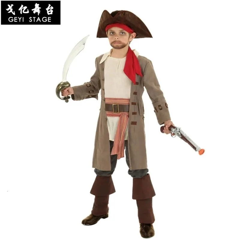 

Captain Jack Sparrow Pirate Costume Cosplay Costume Halloween Costume For Children Costume Carnival Dress Dress Dress For