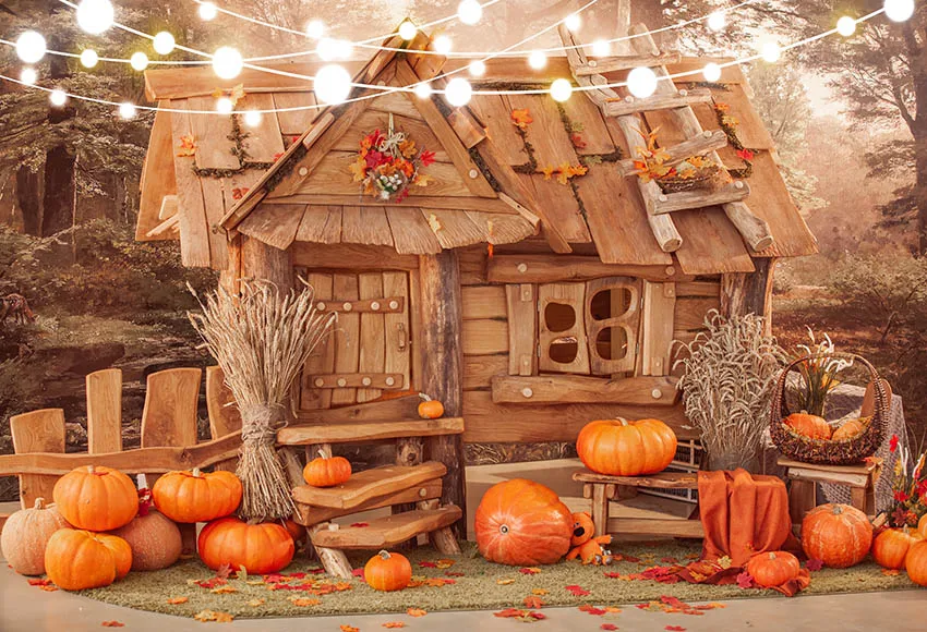 Autumn Farm Harvest Field Pumpkin Haystack Barn Newborn Portrait Fall Light Scenery Photography Backdrop Photo Background Studio