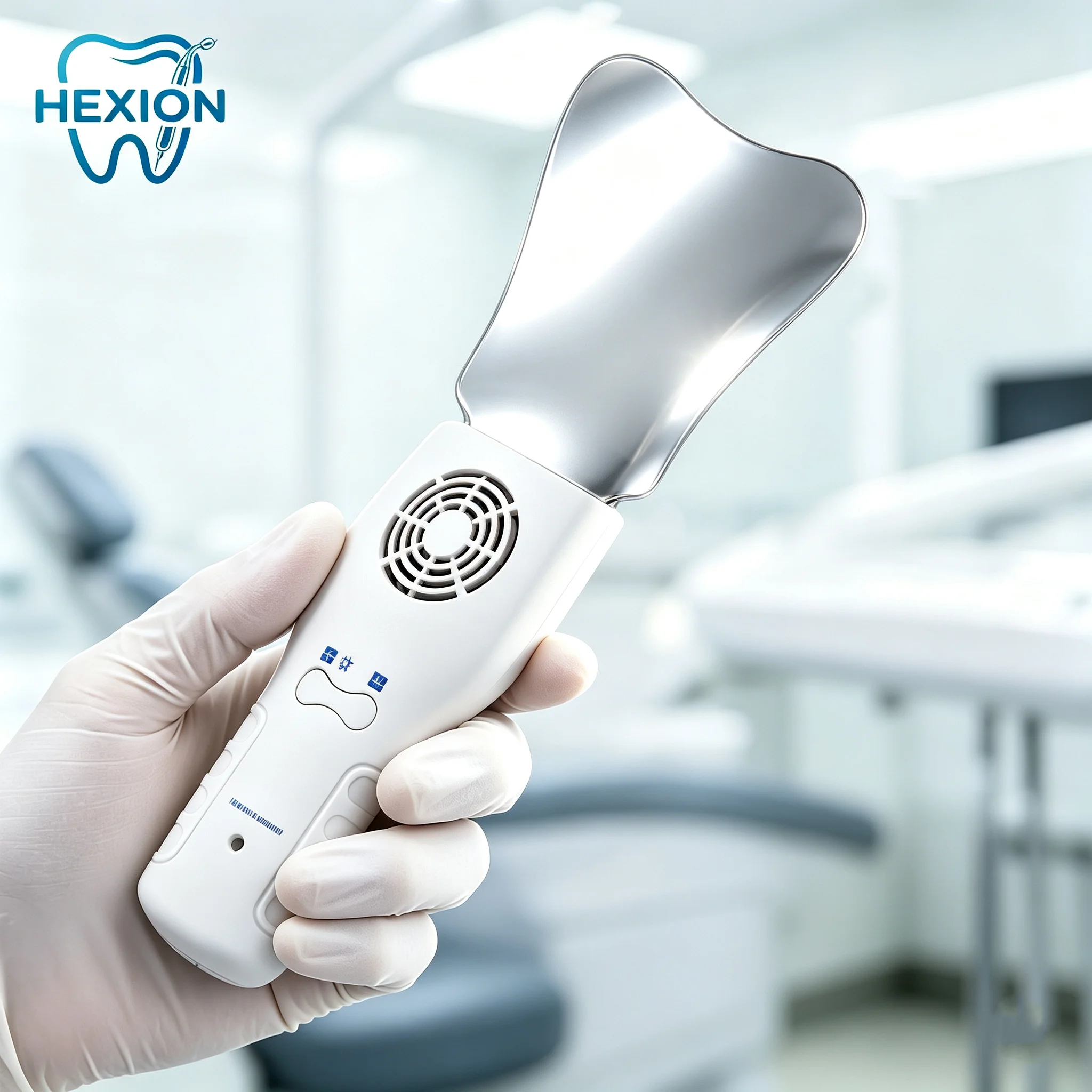 HEXION 3 to 6Pcs LED Anti-Fog Orthodontic Intraoral Mirror, High Hardness Stainless Steel Dental Intraoral Photography Reflector