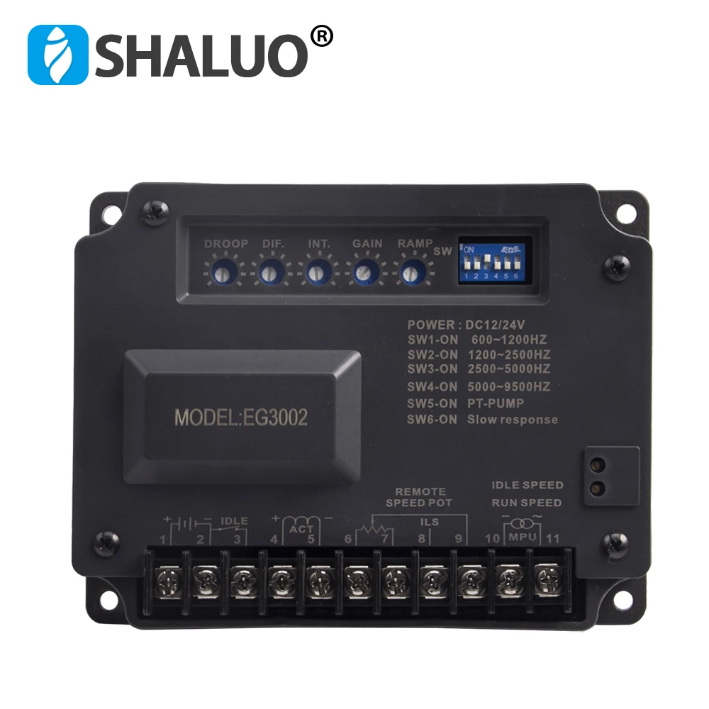 Regulador de Gerador Diesel Unidade Controlador Velocidade do Motor Atuador Sensor Velocidade Magnética dc Placa Controle do Motor Peça Genset Eg3002