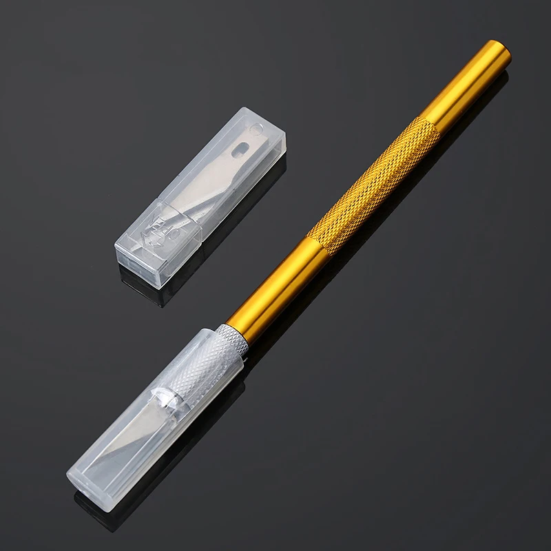 12 قطعة/المجموعة المعادن النقش سكين دليل خاص فائدة السكاكين المطاط Stamps الفني الخشب النقش وسكاكين قطع الورق #5