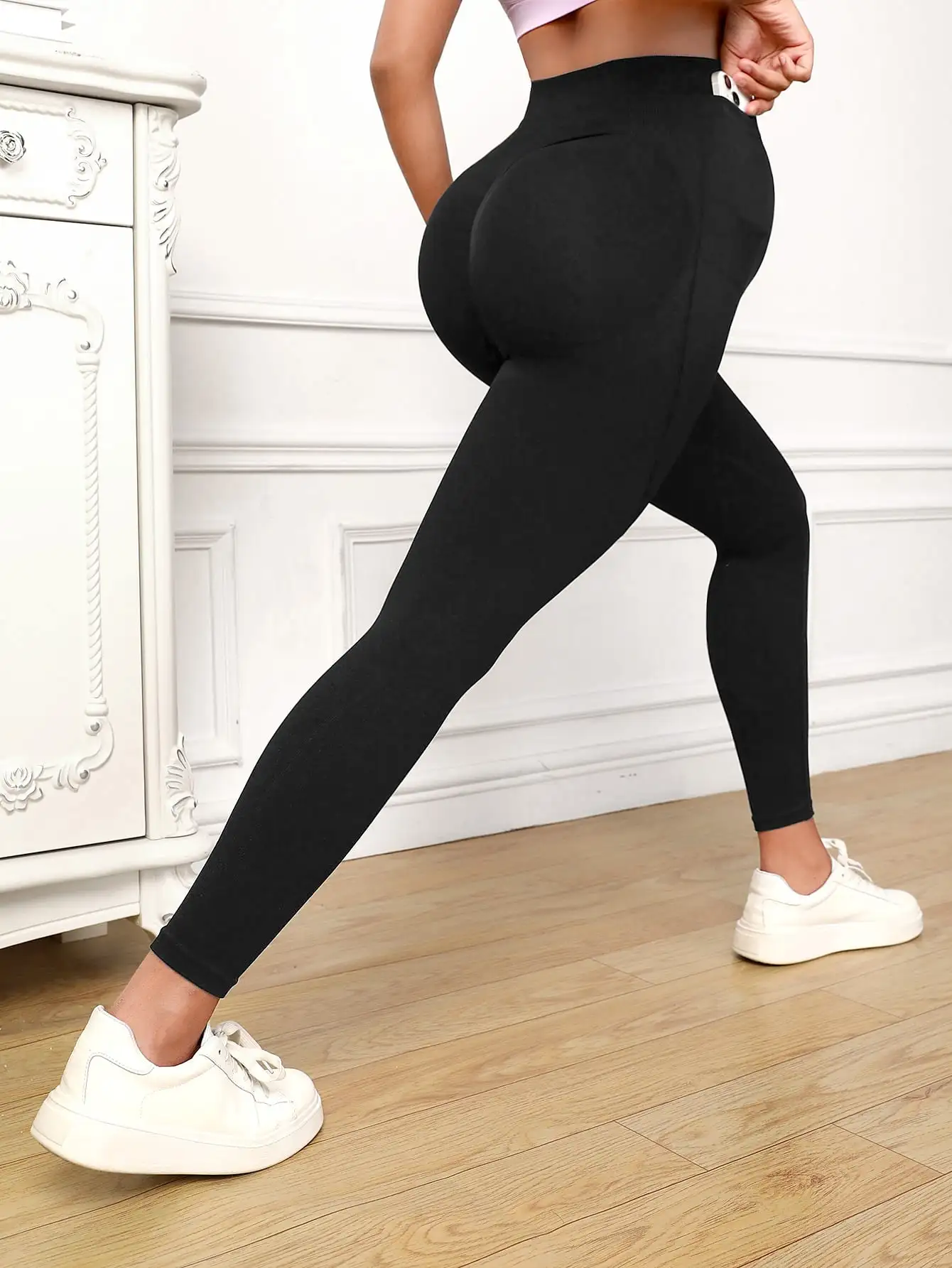 Women's Maternity Leggings with Pockets Over The Belly,Pregnancy Yoga Pants Activewear Workout Leggings