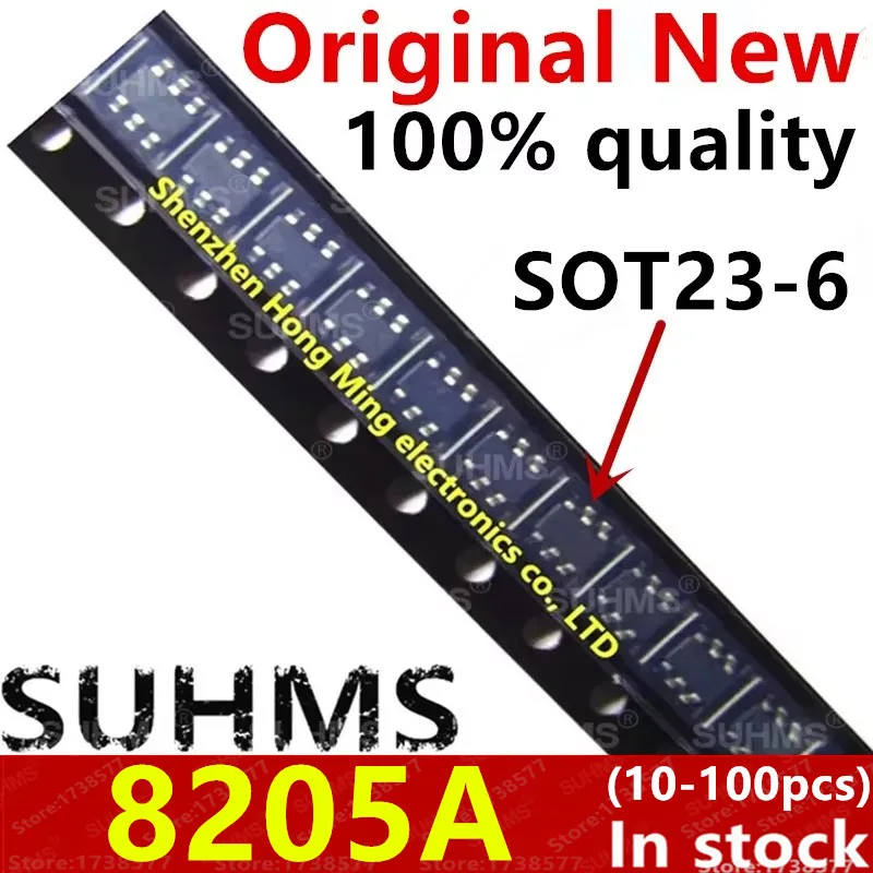 (10-100 قطعة) 100% جديد 8205A CEG8205A FS8205A SOT23-6
