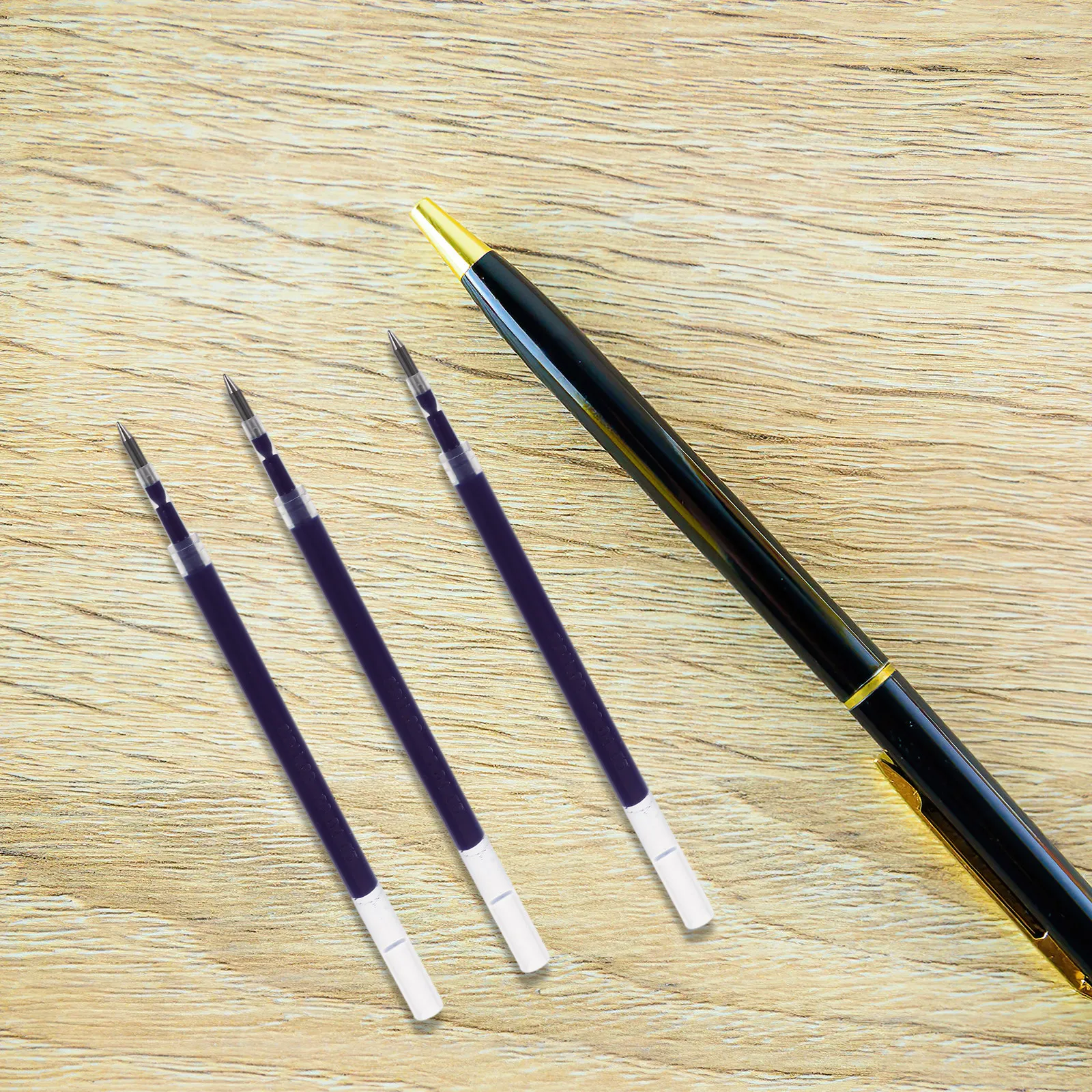 

20Pcs Press-Type Gel Pen Refills Neutral Ink Smooth Writing Plastic Refills for Students Office Study Creative Stationery Fine