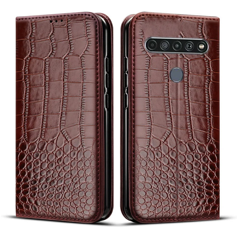 Luxury Leather Wallet Phone Case FOR LG K61 Q61 6.53