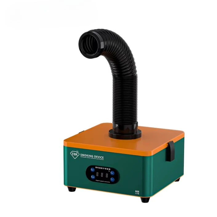 TBK 668 Soldering Welding Smoking Machine Mini High Efficiency Purification for Mobile Phone Motherboard Smoke Absorption Tool