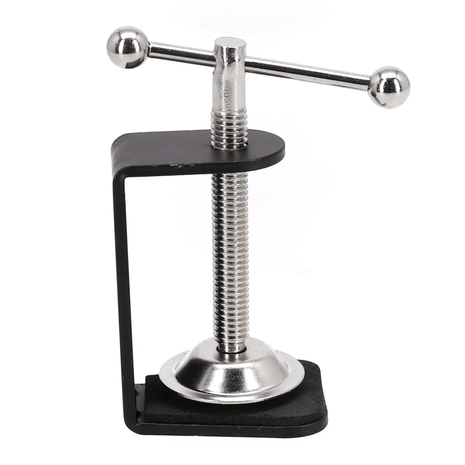 C Shape Desk Microphone Stand Universal- Desktop Mic Metal Holder Black White Table Mounting Clamp For 2.16