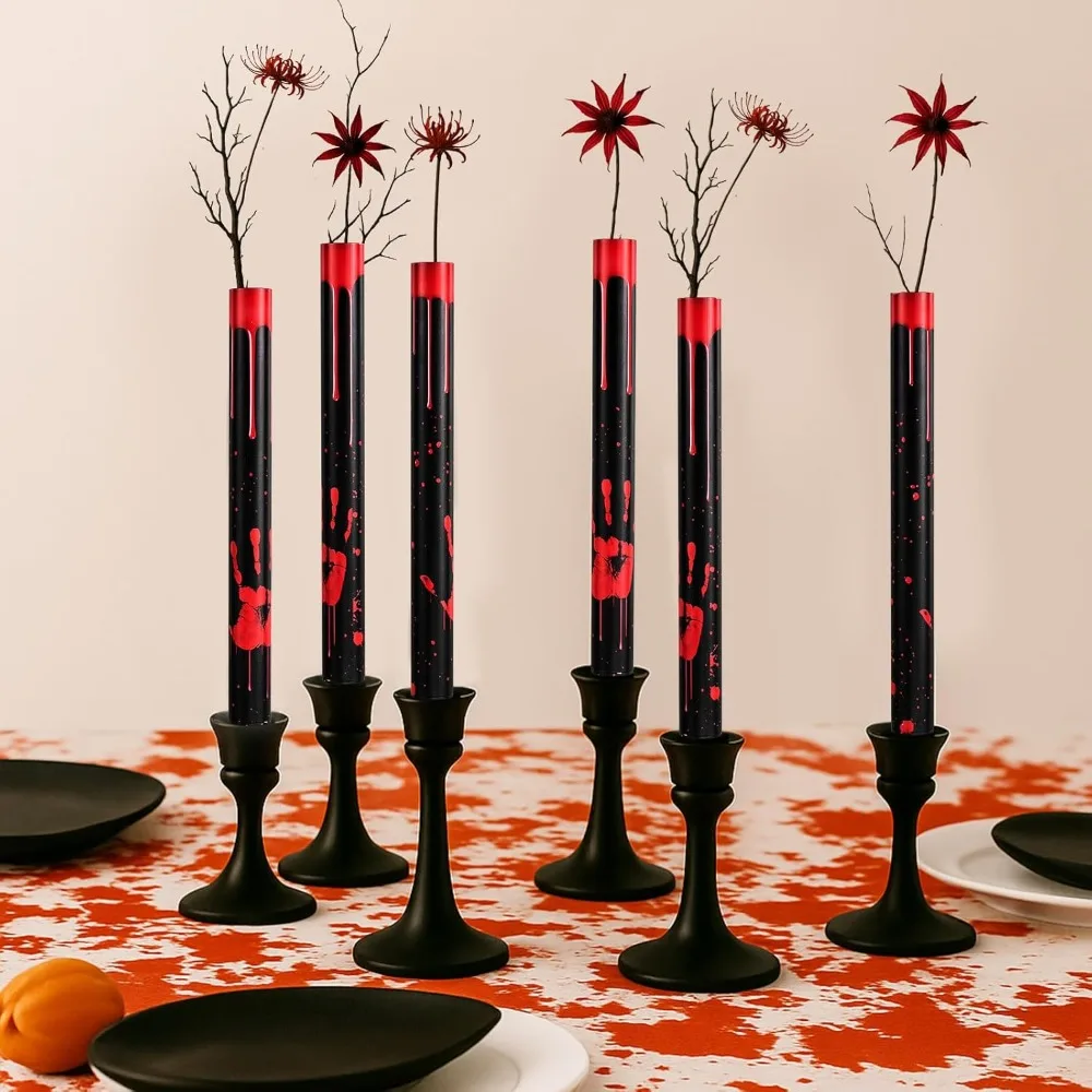 

6-piece set of Halloween party decorations, Halloween dining table centerpiece