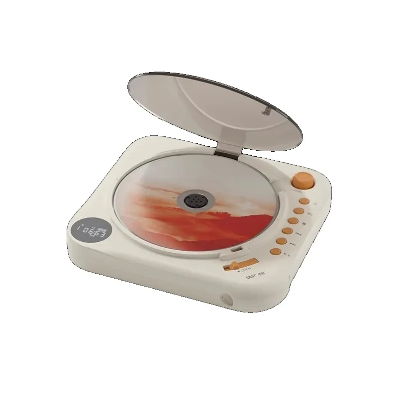 HIFI Audiophile CD Player Bluetooth 5.0 Bidirectional USB AUX Lossless Music Player Rechargeable HD Sound Built-in Battery