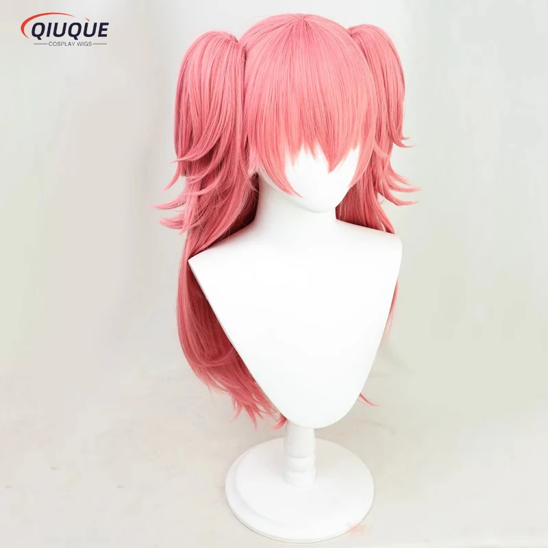 Anime Project Sekai Kleurrijk Podium! Momoi Airi Cosplay Pruik Roze Lange Paardenstaart Hittebestendig Synthetisch Haar Pruiken Pruik Pruik