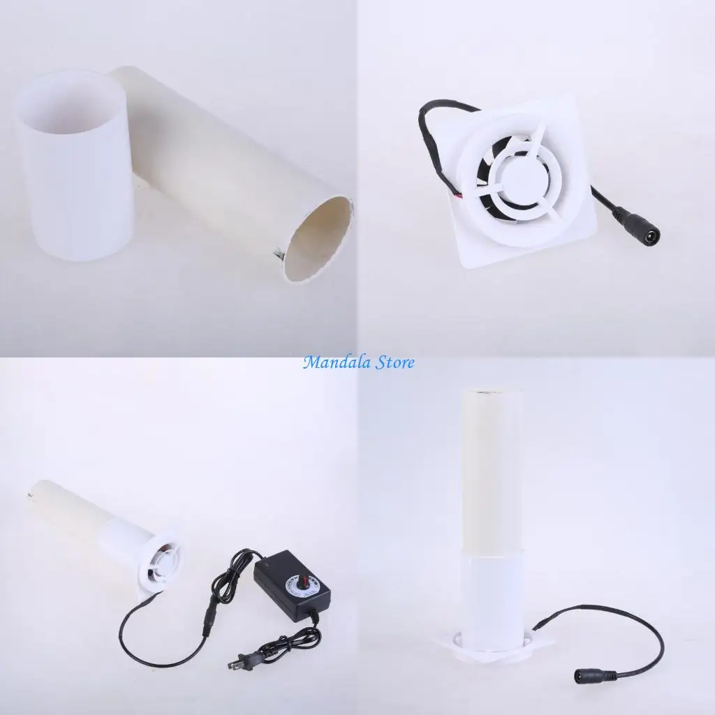 

U2JC Inline Duct Fan 50mm Ventilation Exhaust Boosters Fan Filter Duct Extractors Blowers Adjustment Speed Exhaust Fan