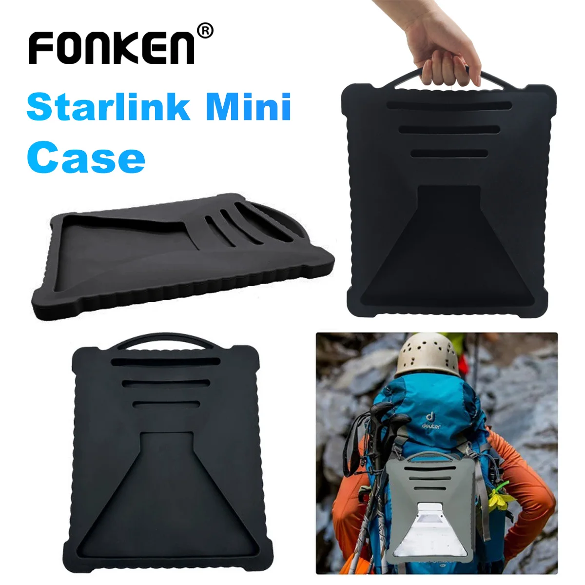 Silicone Protective Cover For StarLink Mini Outdoor Travel Signal Receiver Antenna Protective Cover Full Sleeve Shock Resistant