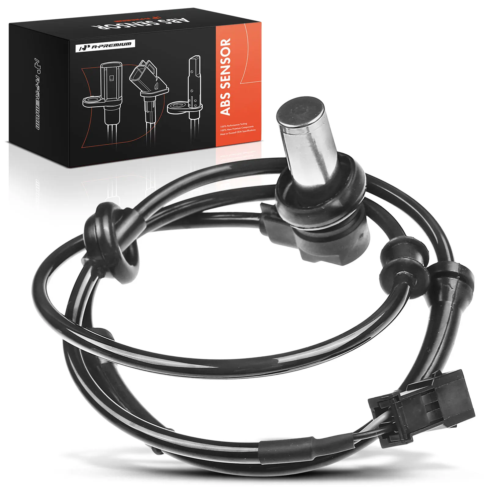 A-Premium Rear Driver or Passenger Side ABS Wheel Speed Sensor for Audi A4 A4 Quattro 1996