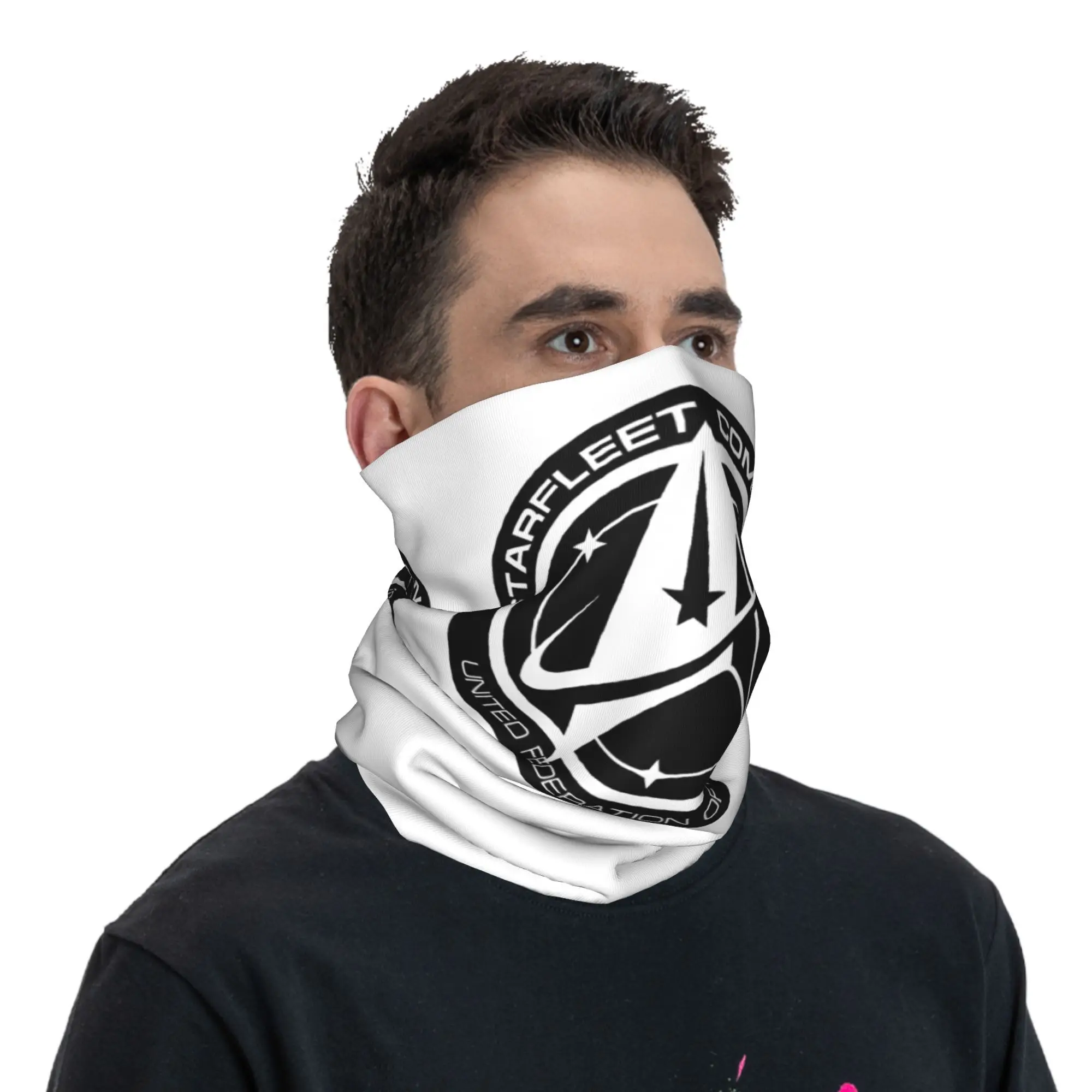 Estrelas treks bandana pescoço capa impressa envoltório cachecol quente ciclismo cachecol esportes ao ar livre unisex adulto à prova de vento