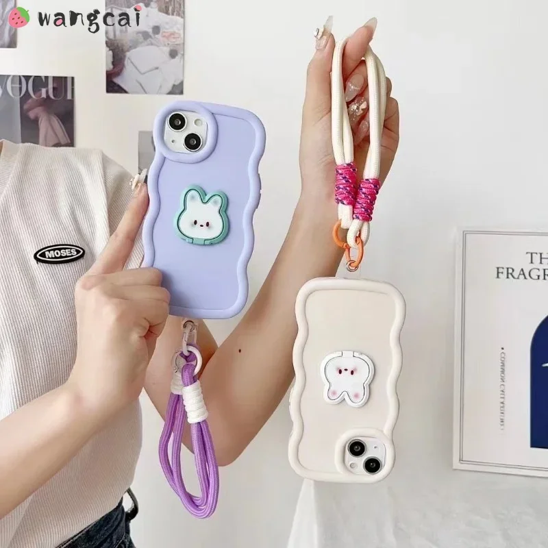 جراب هاتف أرنب مع حامل للجسم ، لطيف ، حامل ، Y100 ، Y200E ، V30E ، V30 ، V29E ، Y200 ، X80 ، V30 لايت ، V29 ، V27 Pro ، V27E ، V25 ، v25E ، T2 #1